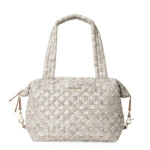 MZ WALLACE Sutton Deluxe Medium Woven Quilted Crossbody with dust bag.